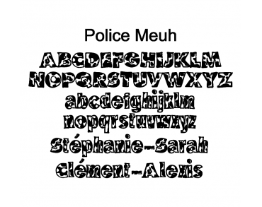 Boule de Noël en bois personnalisée vache Premier Noël