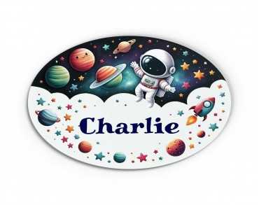 Plaque de Porte Personnalisable thème espace bois ou plexi