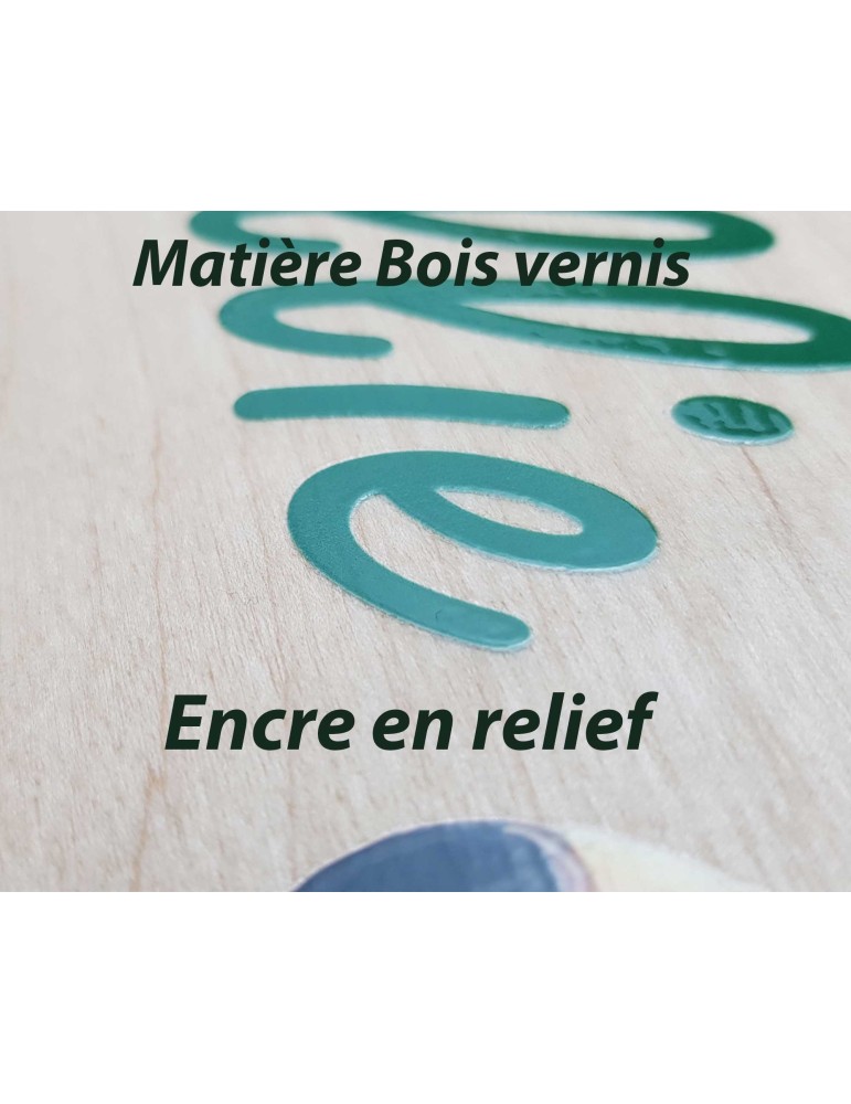 Plaque de Porte Personnalisable thème danse chausson bois ou plexi