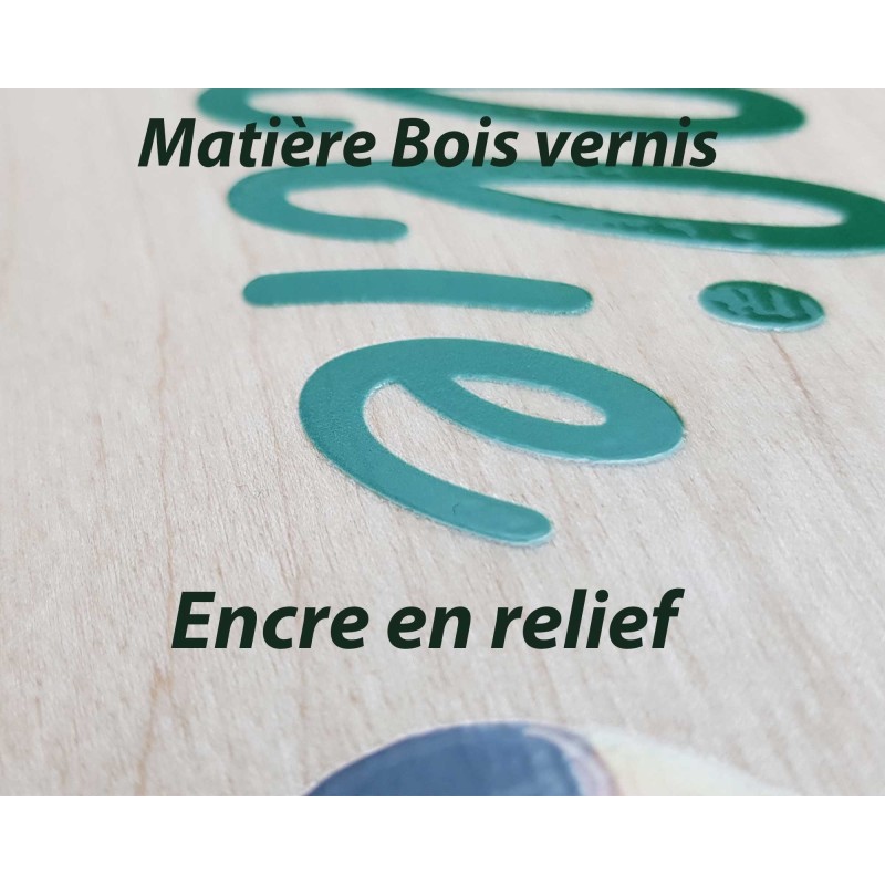 Plaque de Porte Personnalisable thème Moto Cross bois ou plexi