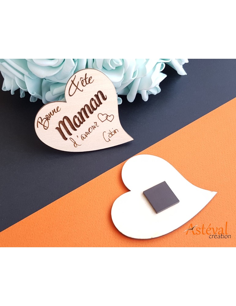 Magnet personnalisé Bonne fête maman d'amour