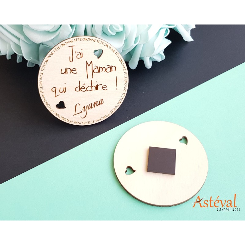 Magnet personnalisé Bonne fête maman qui déchire