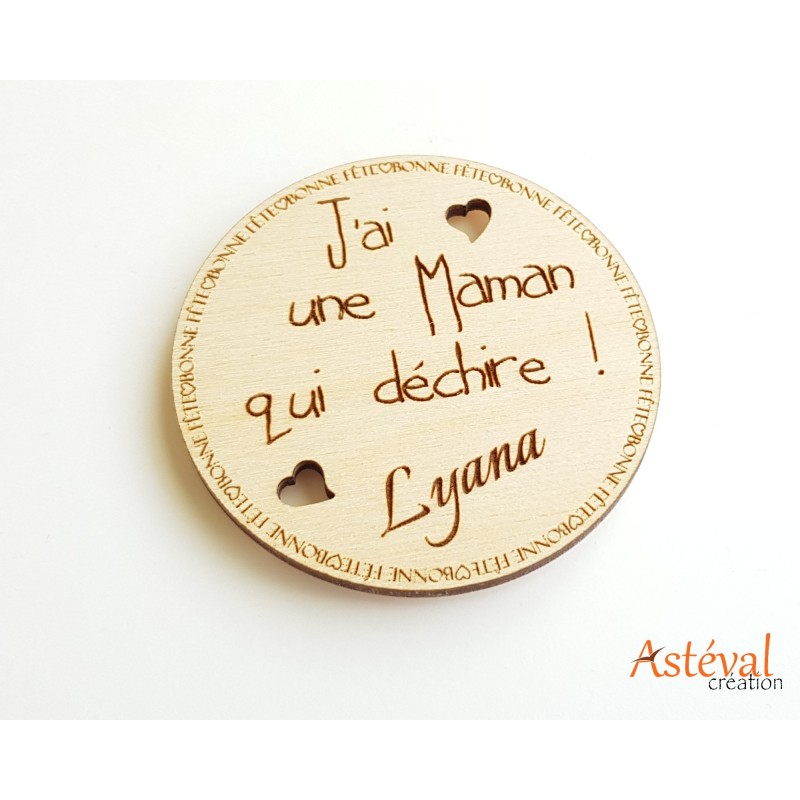 Magnet personnalisé Bonne fête maman qui déchire