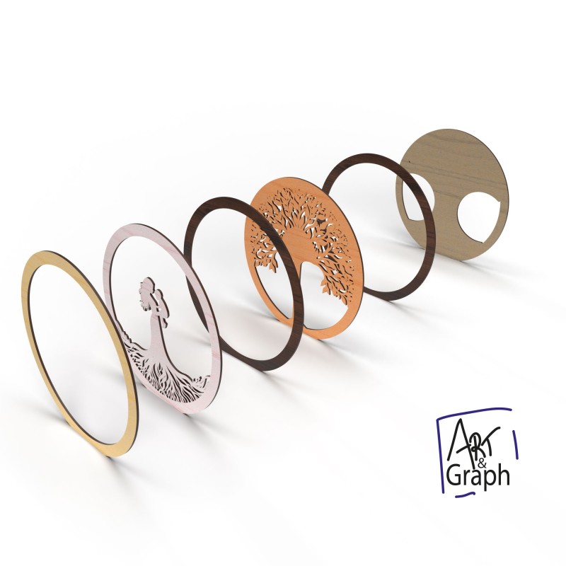 Décoration cadeau Maman Fichier numérique pour découpe laser