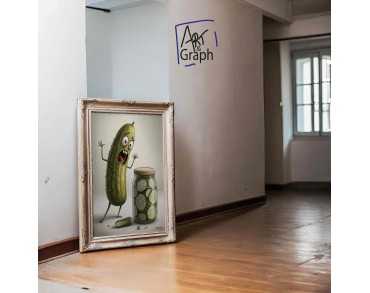 Affiche Numérique Cornichon Surpris comique