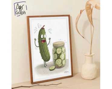 Affiche Numérique Cornichon Surpris HD