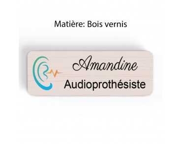 Badge couleur Audioprothésiste Personnalisable