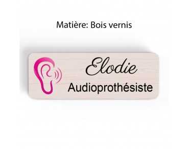 Badge Audioprothésiste Personnalisable couleur