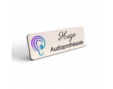 Badge Audioprothésiste Personnalisable couleur