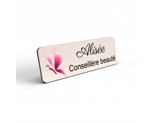 Badge esthéticienne Personnalisable couleur spécialistes bien être