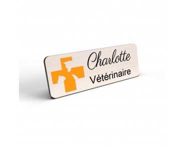 Badge vétérinaire Personnalisable Couleur