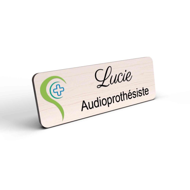 Badge Audioprothésiste Personnalisable couleur