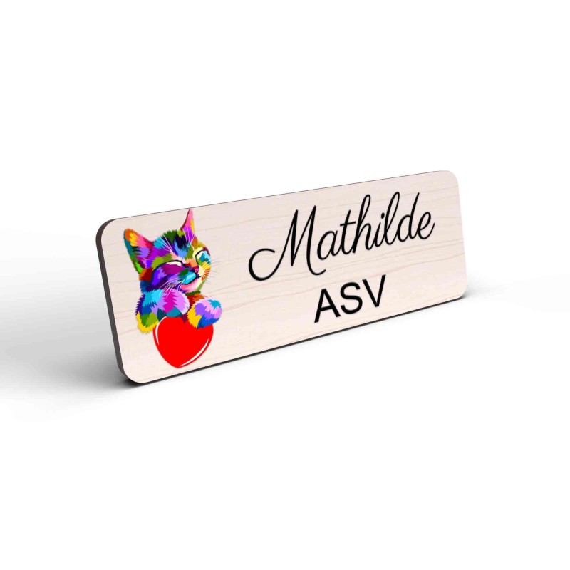 Badge vétérinaire Personnalisable Couleur