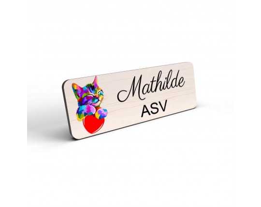 Badge vétérinaire Personnalisable Couleur