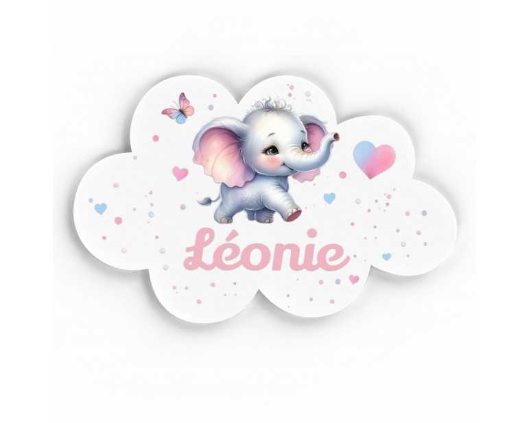 Plaque décorative Personnalisable interieur exterieur thème nuage éléphant