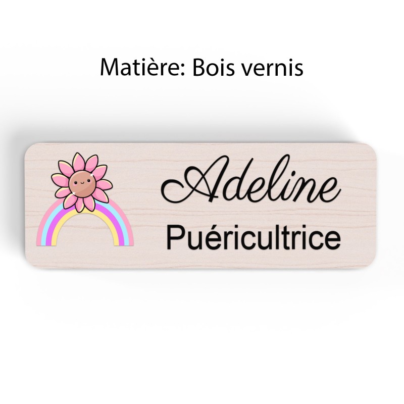 Badge Petite Enfance Personnalisé - Professionnel Crèche, Puéricultrice, Animatrice