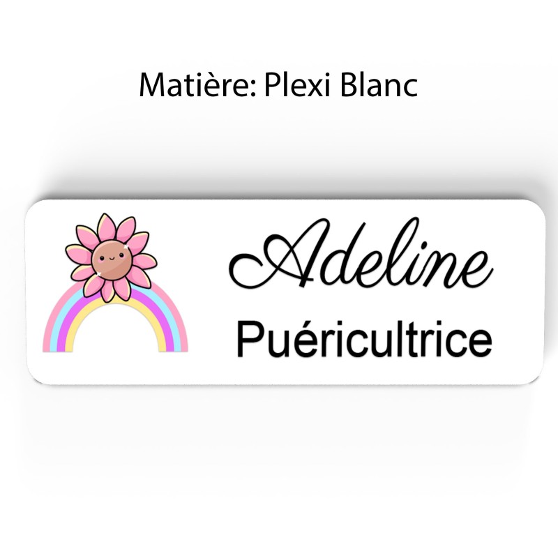 Badge Petite Enfance Personnalisé - Professionnel Crèche, Puéricultrice, Animatrice