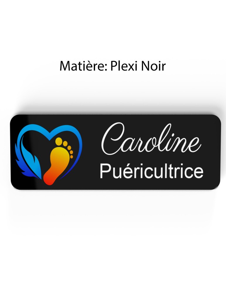 Badge Petite Enfance Personnalisé - Professionnel Crèche, Puéricultrice, Animatrice