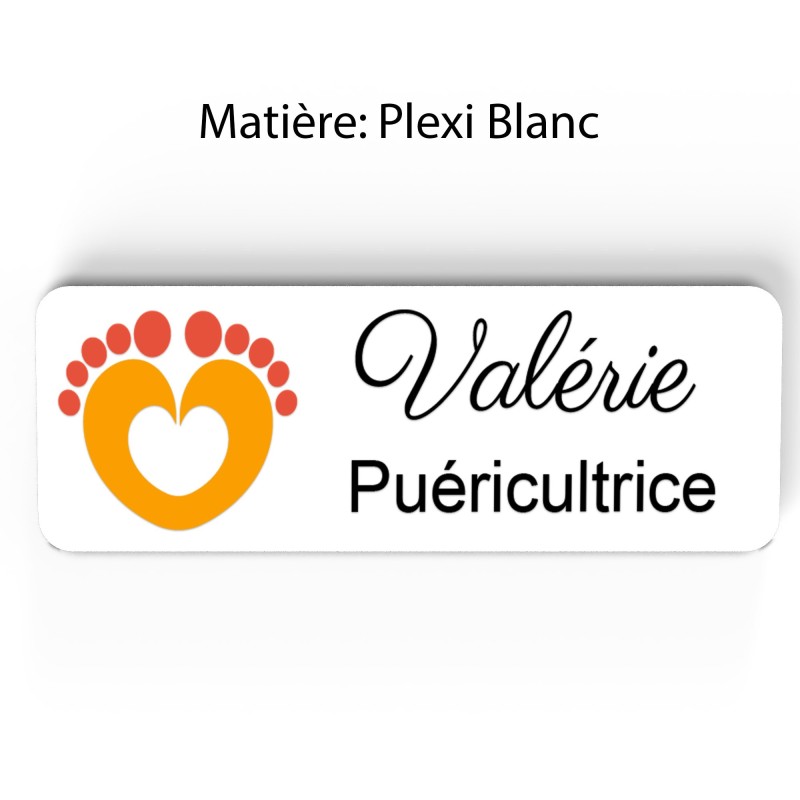 Badge Petite Enfance Personnalisé - Professionnel Crèche, Puéricultrice, Animatrice