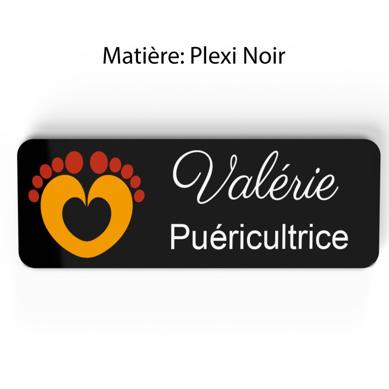 Badge Petite Enfance Personnalisé - Professionnel Crèche, Puéricultrice, Animatrice