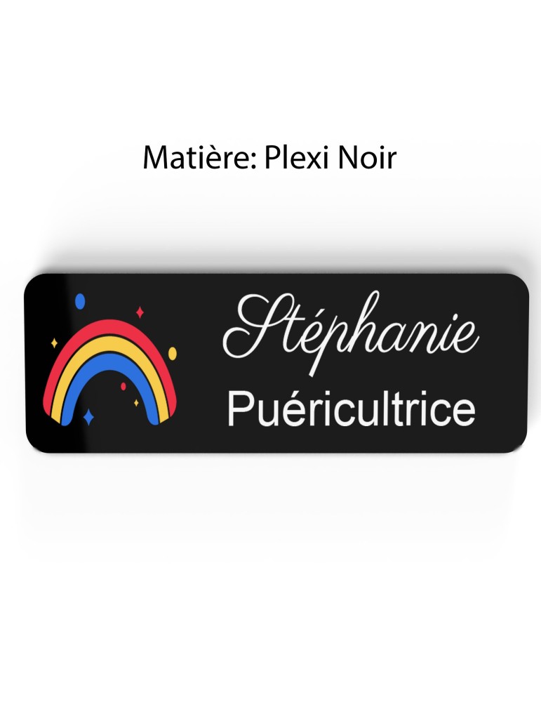 Badge Petite Enfance Personnalisé - Professionnel Crèche, Puéricultrice, Animatrice