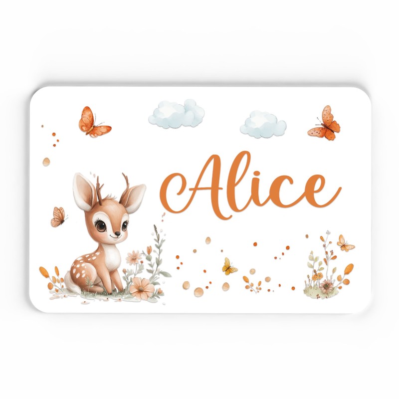 Plaque décorative Personnalisable intérieur extérieur thème biche nature