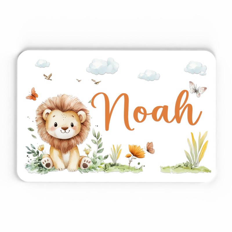 Plaque décorative Personnalisable intérieur extérieur thème savane lion