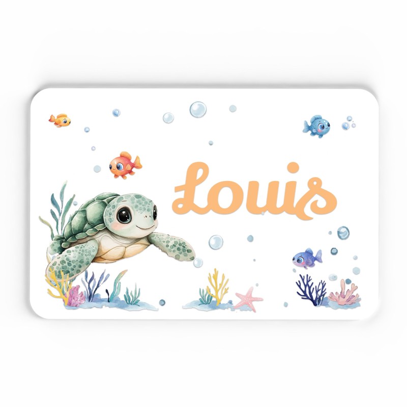 Plaque décorative Personnalisable intérieur extérieur thème mer tortue