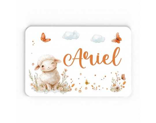 Plaque décorative Personnalisable intérieur extérieur thème ferme mouton