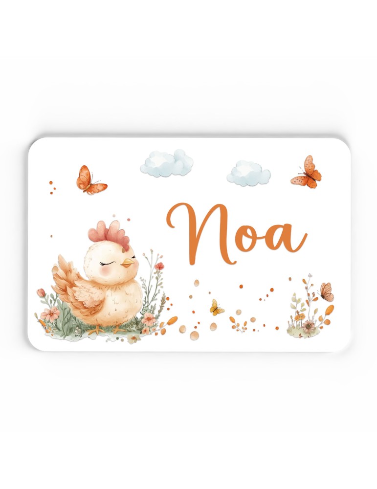 Plaque décorative Personnalisable intérieur extérieur thème ferme poule