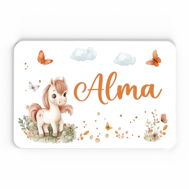 Plaque décorative Personnalisable intérieur extérieur thème ferme cheval poney