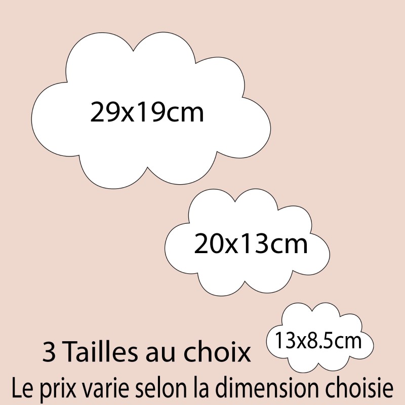 Plaque décorative Personnalisable intérieur extérieur thème nuage Ourson montgolfière., plaque de porte ou autre support