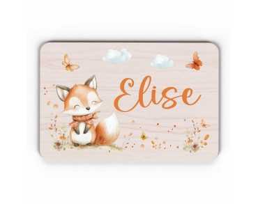 Plaque décorative Personnalisable intérieur extérieur thème renard nature