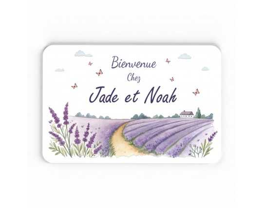 💜 Pancarte de Bienvenue Personnalisée – Une invitation au cœur de la Provence ! 🌿