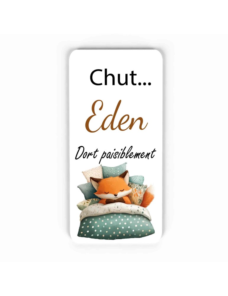 Plaque de porte personnalisée – Idéale pour signaler un espace calme ou une chambre d’enfant !