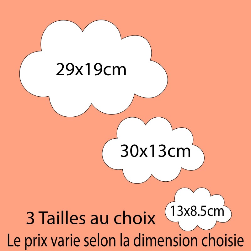 Plaque décorative Personnalisable intérieur extérieur thème nuage renard montgolfière., plaque de porte ou autre support