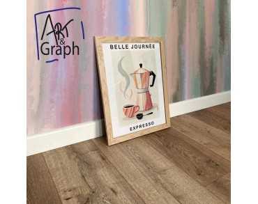 Illustration de Cuisine Cafetière Italienne Expresso Vintage