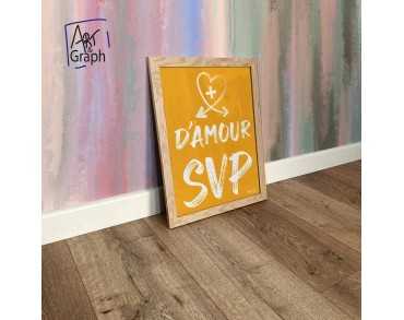 Affiche Numérique + D'Amour SVP