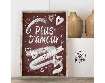 Affiche Numérique Plus d'Amour