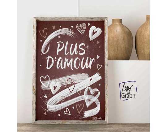Affiche Numérique Plus d'Amour