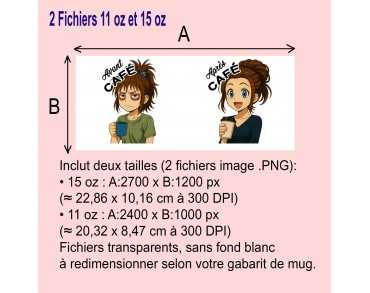 Illustration Digital Sublimation mug tasse humour