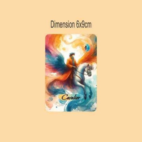 Oracle Lenormand Aquarelle – Jeu de 36 cartes personnalisable – Dos avec prénom – Oraclande