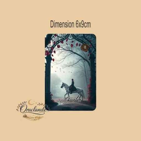 Oracle Lenormand Brumes – Jeu de 36 cartes personnalisable – Dos avec prénom – Oraclande