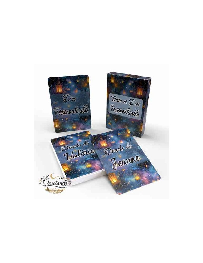 Oracle Lenormand Enchanté – Jeu de 36 cartes personnalisable – Dos avec prénom – Oraclande