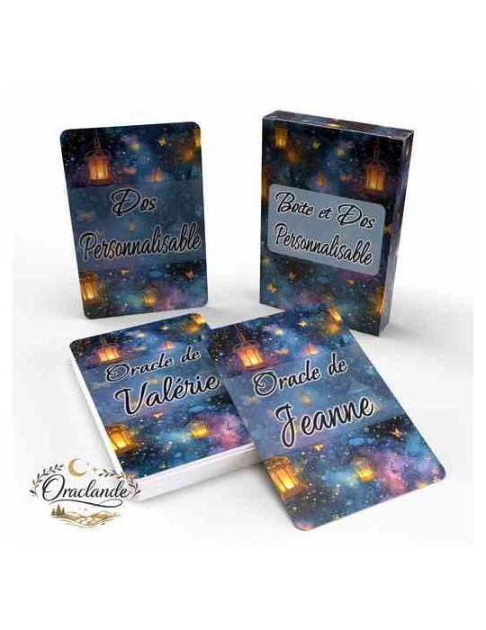 Oracle Lenormand Enchanté – Jeu de 36 cartes personnalisable – Dos avec prénom – Oraclande
