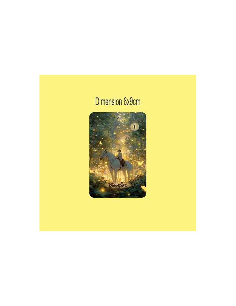 Oracle Lenormand Enchanté – Jeu de 36 cartes personnalisable – Dos avec prénom – Oraclande