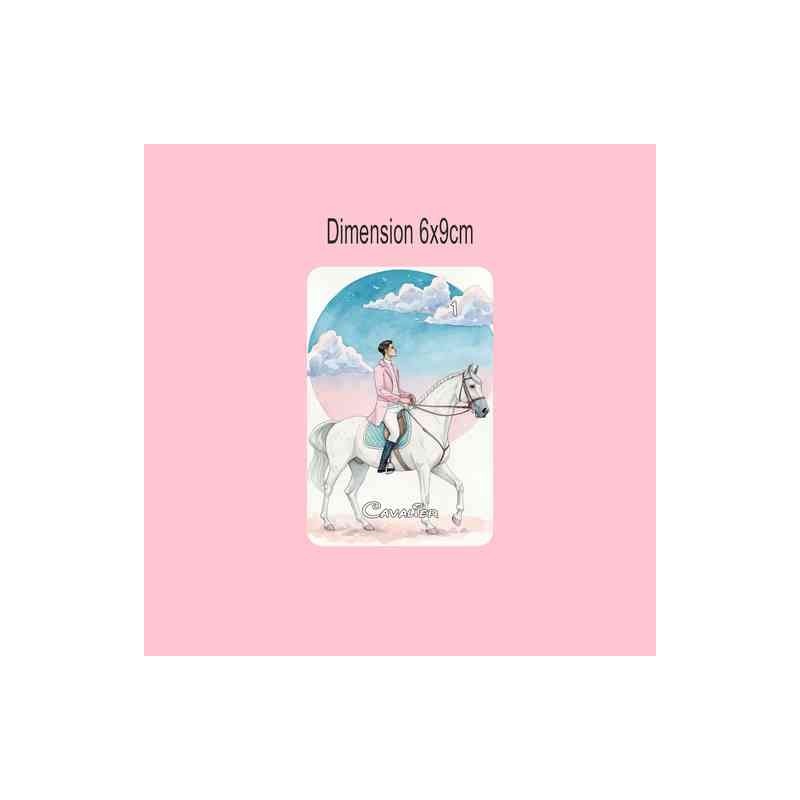 Oracle Lenormand Elégance – Jeu de 36 cartes personnalisable – Dos avec prénom – Oraclande