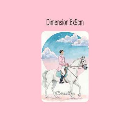 Oracle Lenormand Elégance – Jeu de 36 cartes personnalisable – Dos avec prénom – Oraclande