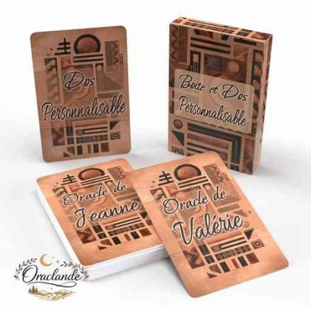 Oracle Lenormand Ancestral – Jeu de 36 cartes personnalisable – Dos avec prénom – Oraclande