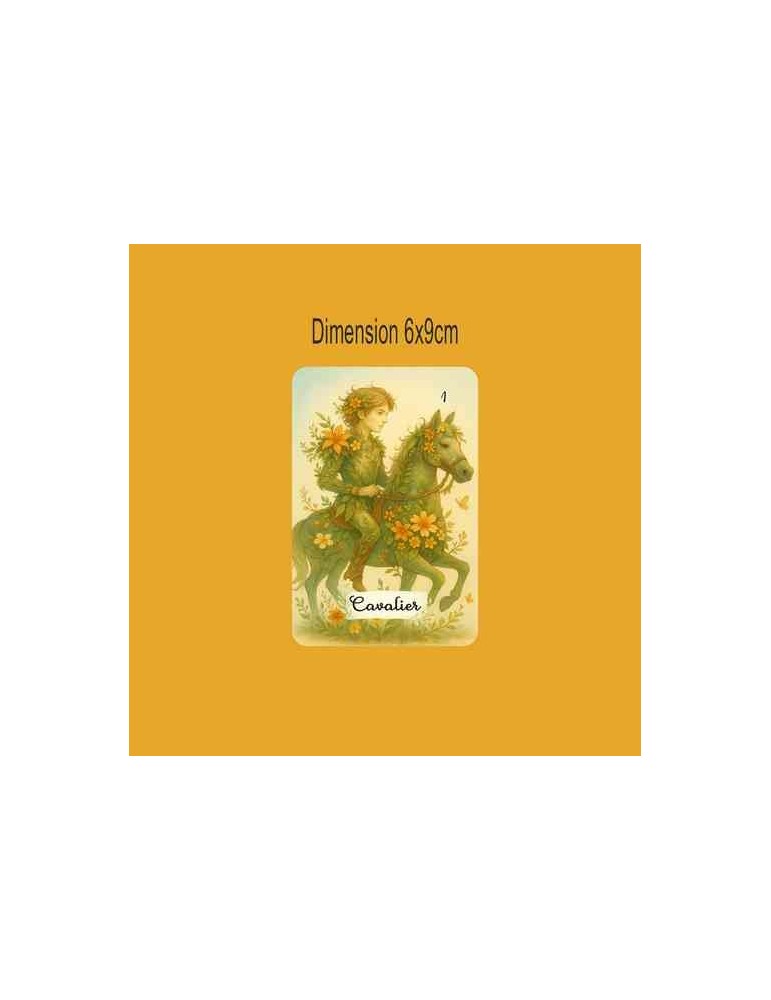 Oracle Lenormand Floral – Jeu de 36 cartes personnalisable – Dos avec prénom – Oraclande